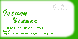 istvan widmer business card