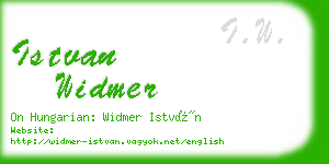 istvan widmer business card